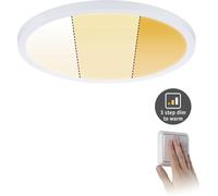 Paulmann 92990 Panneau LED spots encastrés Areo VariFit IP44 gradable sur 3 niveaux 230 mm rond incl. 1x16 watts gradable Blanc dépoli plastique 2000K