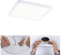 Paulmann 93042 Panneau LED spots encastrés Areo VariFit IP44 blanc neutre 175x175mm carré incl. 1x13 watts Blanc éclairage de plafond plastique 4000 K