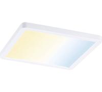 Paulmann Areo VariFit 93047 Panneau LED encastrable IP44 Zigbee Tunable White 175 x 175 mm carré avec 1 x 13 W à intensité variable Blanc Plastique 3000 K