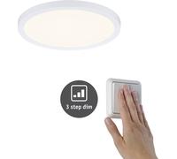 Paulmann Panneau encastré LED Areo VariFit rond 175 mm 13W 1200 lm 3000K IP44 3-Step-Dim Blanc
