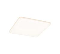 Paulmann 93061 LED Panel Spot encastré Veluna VariFit IP44, dimmable sur 3 niveaux, 185 x 185 mm, carré, avec 1 plafonnier de 17 watts, matière plastique satinée, 3000 K