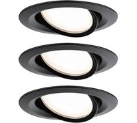 Paulmann 93082 Set Nova Plus Luminaire à LED encastrable LED 6 W noir