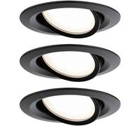 Paulmann 93082 Set Nova Plus Luminaire à LED encastrable LED LED intégrée 6 W noir