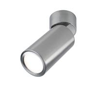 Paulmann Plafonnier LED Turnal 93091 – 470 lm, gradable 3 niveaux, orientable, 2700K, acier brossé