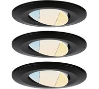 Paulmann 93096 Calla WhiteSwitch Luminaire à LED encastrable LED 15 W noir (mat)