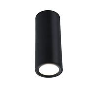 Paulmann 93107 Plafonnier LED Barrel rond 6W 470lm gradable 100° 3-Step-Dim 60 mm Noir mat Métal 2700K luminaire en saillie + LED-Coin remplaçable