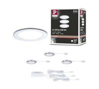 Paulmann 93123 Encastrés meubles LED kit de 3 65 mm 3x2,5W 3x180lm 230/12V 4000 K Chrome