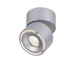 Paulmann 93375 LED spots encastrés plafonnier Spircle 78 mm incl. 1x8,0 W Blanc chaud Chrome mat luminaire en saillie aluminium plafonnier 3000 K
