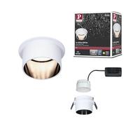 Paulmann Luminaire encastrable Gil 93376 à LED intégrée – blanc mat / noir mat