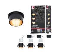 Paulmann Luminaire à LED encastrable 93379 - LED intégrée 18 W - noir (mat) / or