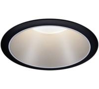 Paulmann 93397 Luminaire à LED encastrable GU10 noir (mat), argent