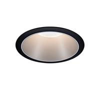Paulmann 93397 spot encastré Cole fixe rond gradable projecteur encastré Blanc Noir mat, Argent spot aluminium lampe encastrée plastique GU10