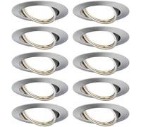 Paulmann 93399 Luminaire à LED encastrable LED GU10 fer (brossé)