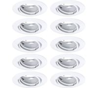 Paulmann 93400 Luminaire à LED encastrable jeu de 10 LED GU10 blanc