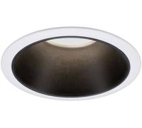 Paulmann 93401 Cole Coin Spot encastrable LED 6 W blanc, noir