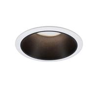 Paulmann 93401 Cole Coin Spot encastrable LED 6 W blanc, noir