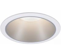 Paulmann Spot encastrable LED Cole Coin 93409 6 W 470 lm 2700 K IP44 blanc/argent