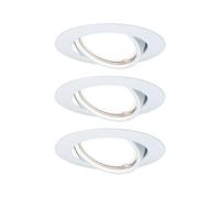 Paulmann 93422 Base Spot encastrable jeu de 3 LED GU10 15 W blanc