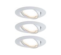Paulmann 93423 Base Spot encastrable jeu de 3 LED LED 15 W blanc