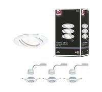 Paulmann 93423 Spot encastré LED Base rond incl. 3x5W projecteurs encastrés Blanc spot métal lampe encastrée 3000 K