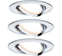 Paulmann 93452 Nova Spot encastrable jeu de 3 LED LED 18 W chrome (brillant)