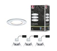 Paulmann Spot encastrable Nova pour salle de bains jeu de 3 LED 18 W IP44 chrome brillant