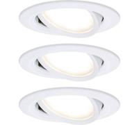 Paulmann 93485 Nova Spot encastrable jeu de 3 LED LED 18 W blanc mat
