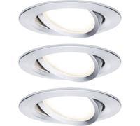 Paulmann 93487 Nova Spot encastrable jeu de 3 LED LED 18 W Aluminium (tourné)