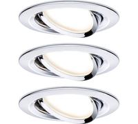 Paulmann 93488 Nova Spot encastrable jeu de 3 LED LED 18 W chrome (brillant)