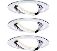 Paulmann 3 spots Nova coin rond inclinable chromé