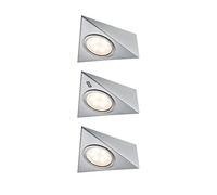 Paulmann Luminaire LED pour montage en surface jeu de 3 LED LED intégrée 8.4 W blanc chaud fer (brossé)