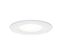 Paulmann 93597 Kit encastrés Premium Nova, rond, dimmable, LED 3x7W, 230V, GU10, 51mm, Blanc Dép /Alu zinc