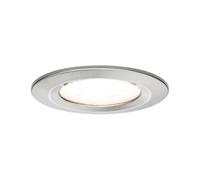 Paulmann 93633 spots encastrés LED Nova rond incl. 35W projecteurs encastrés Acier brossé spot Alu zinc lampe encastrée GU10