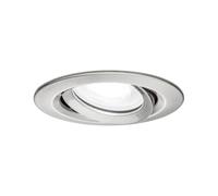 Paulmann Spot encastré Nova Plus – LED orientable gradable GU10 IP65 6W 4000K Acier brossé