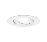 Spot encastré LED Nova Plus Luminaire individuel orientable IP65 rond 93mm 30° GU10 6W 470lm 230V gradable 4000K Blanc dépoli Blanc dépoli G