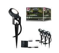 Paulmann 93689 LED Plug & Shine Luminaire d'extérieur Sting incl. 3x6 watts gradable Piquet à planter Anthracite Luminaire de jardin Alu Extérieur 3000 K