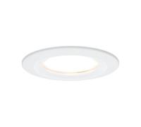 Paulmann 93869 Kit encastrés Premium Coin Slim, dimmable, rond, fixe LED 1x6,8W, 2700K, 230V, 51 mm, Blanc mat/Alu