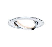 Paulmann 93879 Spot encastré LED Coin Slim rond orientable incl. 1x6,8 watts gradable projecteurs encastrés Chrome spot Alu zinc lampe encastrée 2700 K