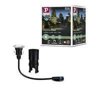 Paulmann 93951 Outdoor Plug&Shine Encastrés Sol LED 2,5W, IP65, 3000K, 24V, 55 mm, Argent Acier inoxydable, Plastique