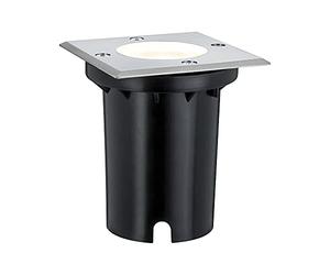 Paulmann 93993 Kit encastrés Spécial sol, carré, IP67 GU10, 3,5W, 230V, 108x108 mm Acier inoxydable/Métal