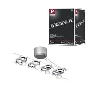 Paulmann 94133 Système de Câbles Mac II Set Extensible 5x10W max, Chrome Mat Système sans Ampoules