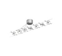 Paulmann 94152 Kit Système de Câbles Mac II 7x10W max, Système de Câbles Chrome Mat Métal GU5,3 sans Ampoules