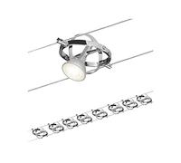 Paulmann 94153 Kit Système de Câbles Cardan 8x10W max, Dimmable Métal Système d’Éclairage LED sur Câbles