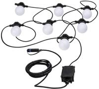 Guirlande plug & shine extérieur - lightchain - dimmable - 3000k - 7 ampoules - 1,5w - blanc Blanc G
