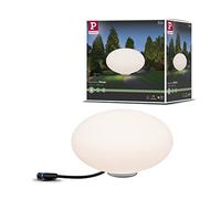Paulmann Objet lumineux Plug&Shine Stone – dimmable, 3000 K, 2,8 W, Ø28 cm, avec ampoule, Blanc
