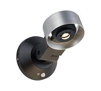 Paulmann 94213 Applique extérieur Cone, IP44 8W, 3000K, 230V, Argent, Anthracite, Alu acrylique