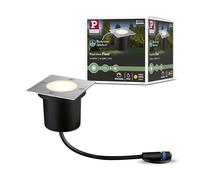 Paulmann 94227 Plug & Shine luminaire d'extérieur LED Encastré sol carré incl. 1x3,6 watts IP65 gradable extérieur Acier inoxydable luminaire de jardin Métal, plastique éclairage de jardin 3000 K
