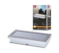 Paulmann Aron Luminaire à encastrer au sol LED avec solaire 20 x 10 cm Ce luminaire comporte des modules à LED prémontés de classes énergétiques A A++, A+, A