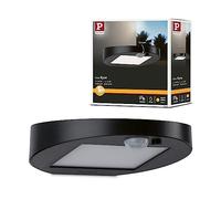 Paulmann 94246 Ryse Applique murale solaire LED d'extérieur avec 1 ampoule de 1,2 W - Anthracite - Plastique - 3000 K - Blanc chaud