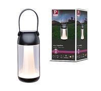 Paulmann 94267 Luminaire rechargeable à LED Outdoor Cupulino rond incl. 1x1,3 watts gradable Éclairage Mobile Transparent, Anthracite Lampe sur batterie plastique Câbles 3000 K